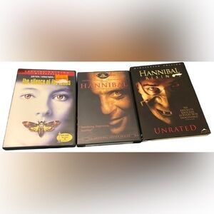 Hannibal Lecter 3-Movies: The Silence of the Lambs, Hannibal, & Hannibal Rising